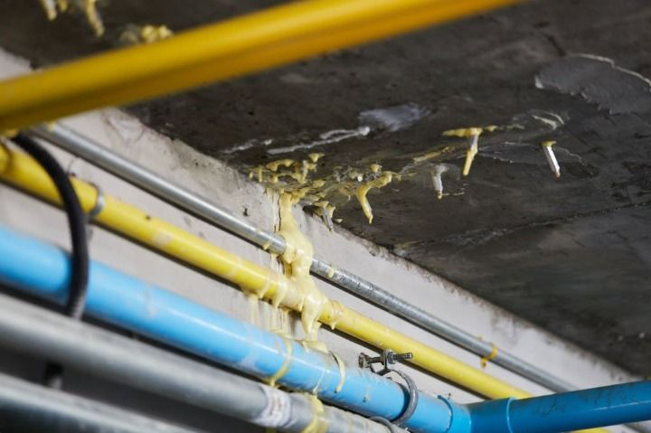 Professional crack injection waterproofing service being performed in Qatar